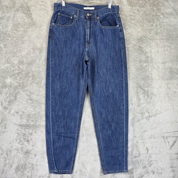 Levis 80s Mom Jeans Womens 30x30 Blue High Rise Tapered Leg Denim 100% Cotton - Picture 1 of 13
